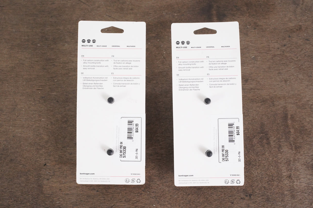 (2) NEW Bontrager Pro OCLV Carbon Water Bottle Cages 58g