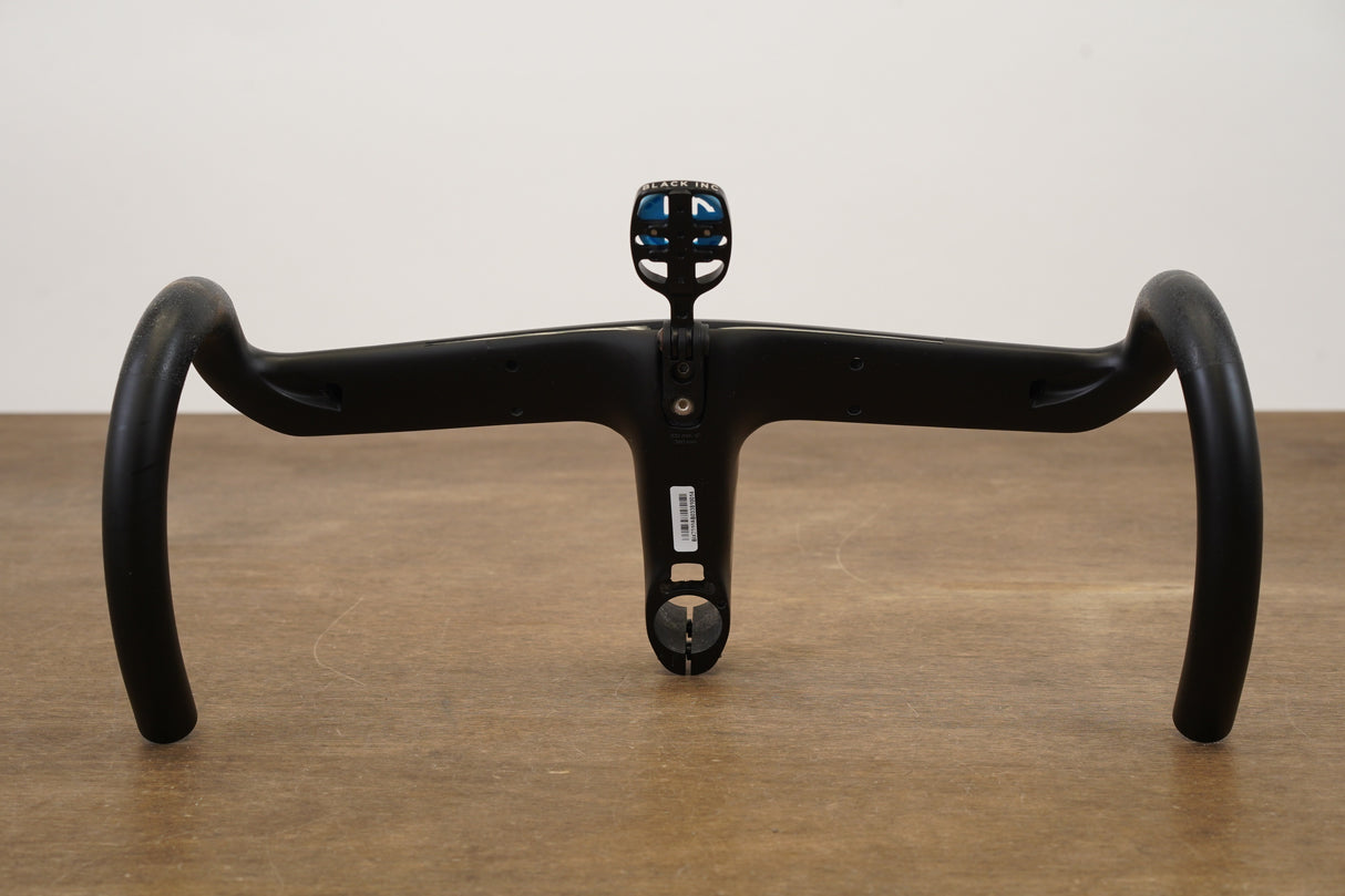 38cm 100mm -6 Degree Black Inc. AB03 Carbon Barstem Handlebar + Mount 1 1/8"