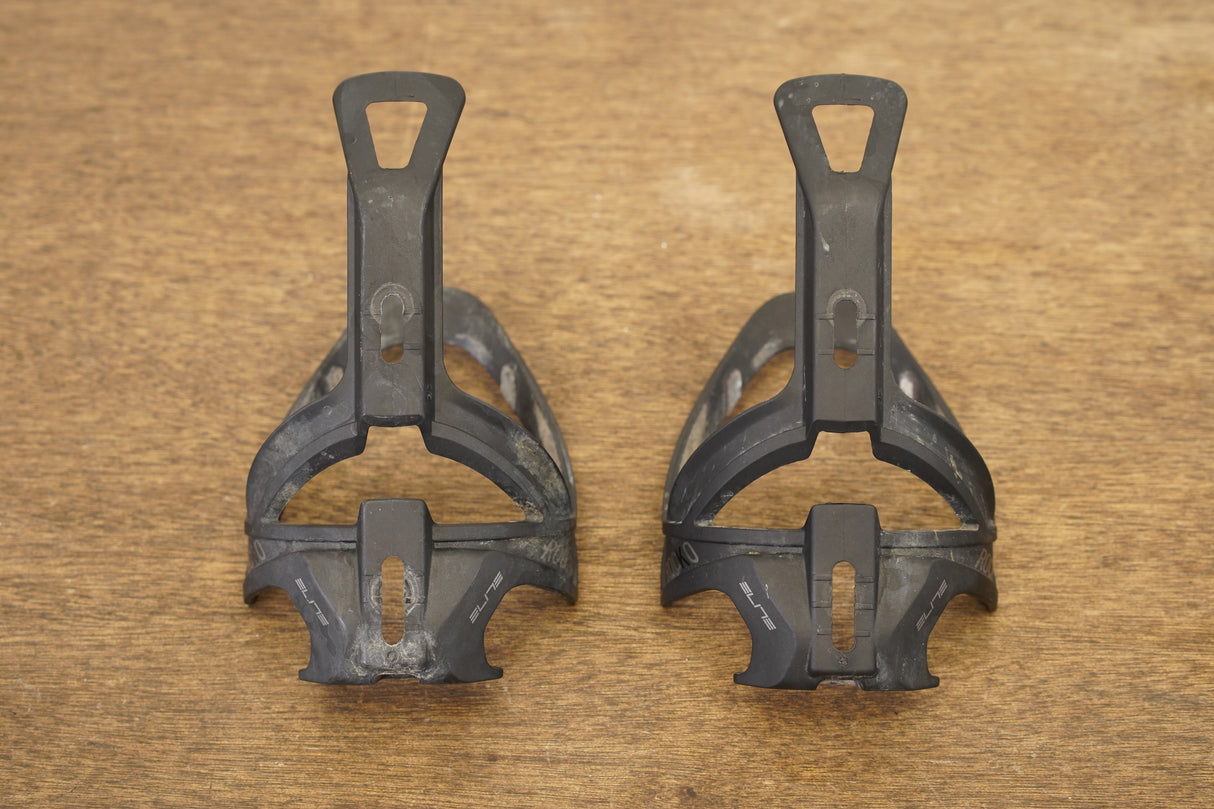(2) Elite Rocko Carbon Water Bottle Cages 52g