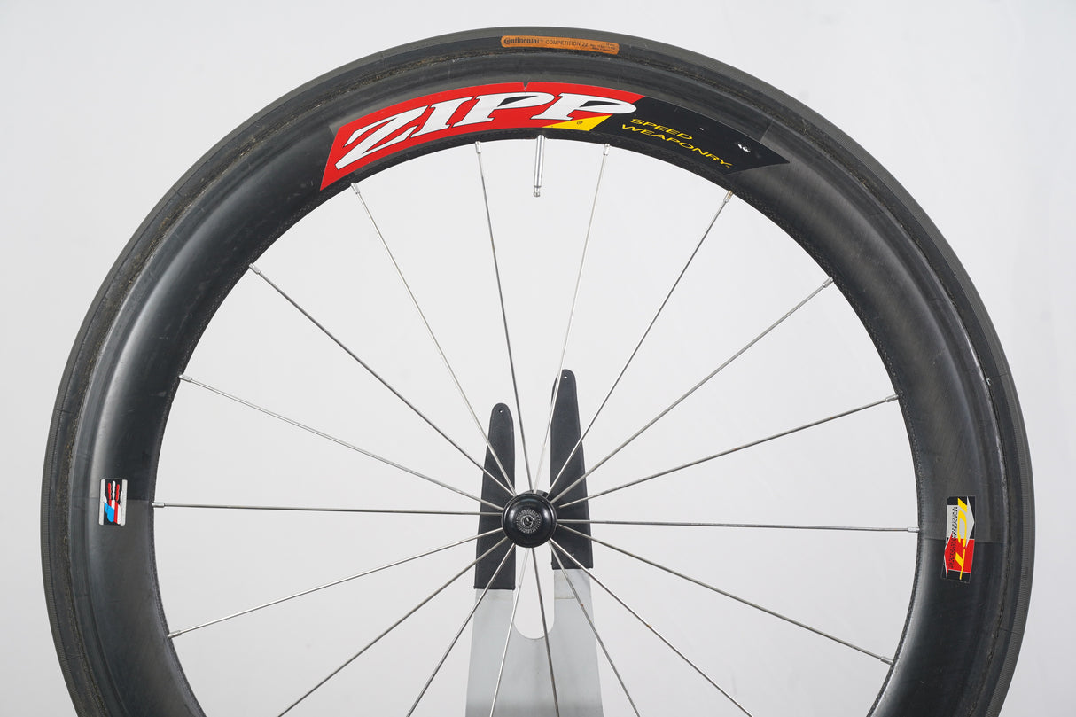 FRONT Zipp 404 282/102 Carbon Tubular Rim Brake Road Wheel