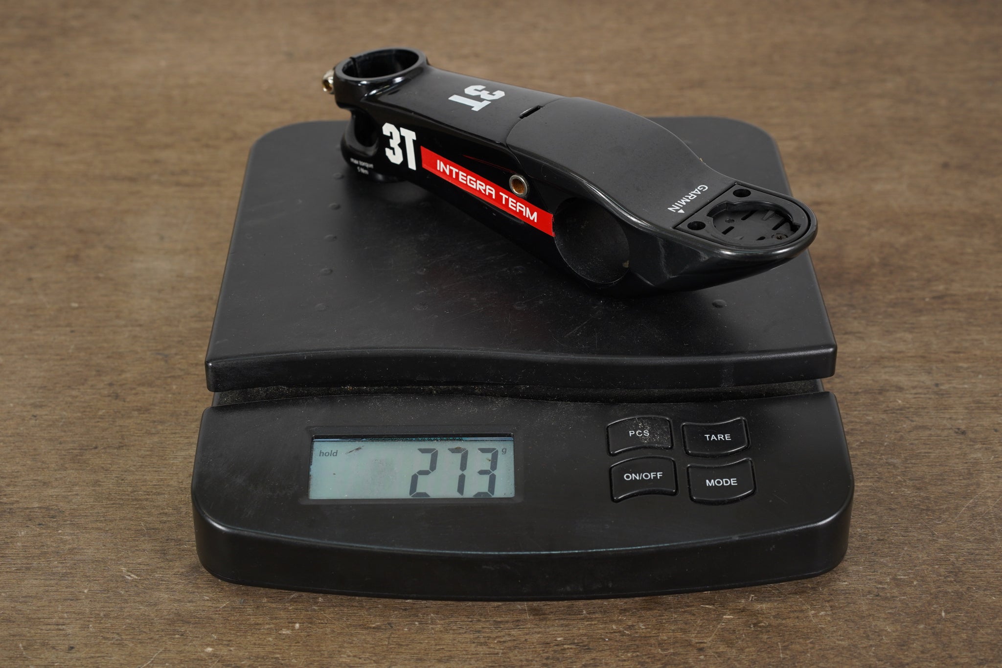 3T Integra Team 110mm -10 Degree Alloy Road Stem + Garmin Mount