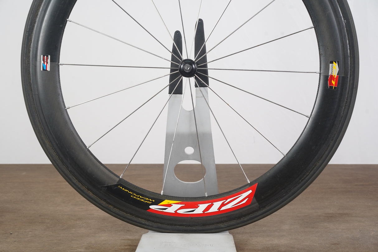 FRONT Zipp 404 282/102 Carbon Tubular Rim Brake Road Wheel