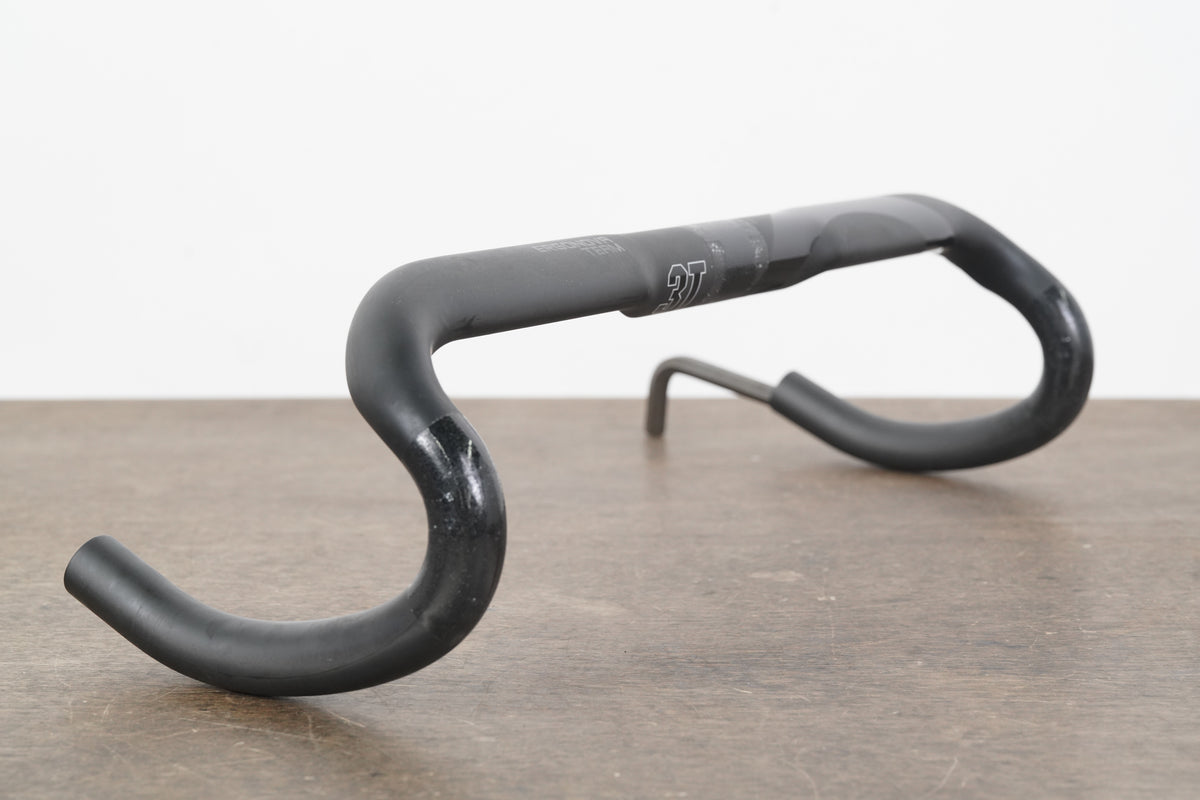 46cm 3T Ergonova Team Stealth Carbon Compact Road Handlebar 31.8mm