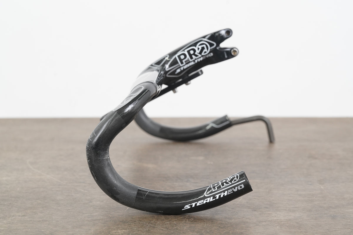 46cm 90mm PRO Stealth EVO Carbon Compact Barstem + Mount 1 1/8"