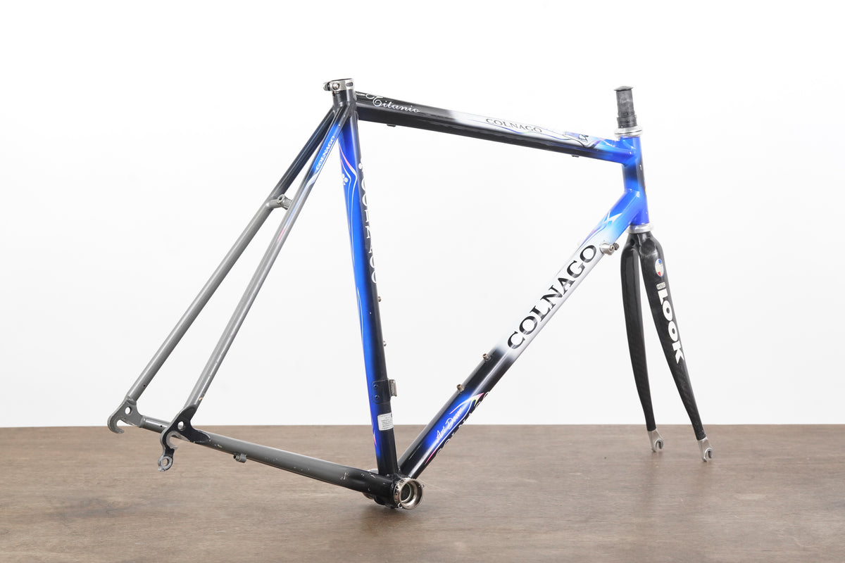 57cm Colnago Titanio Titanium Rim Brake Road Frameset
