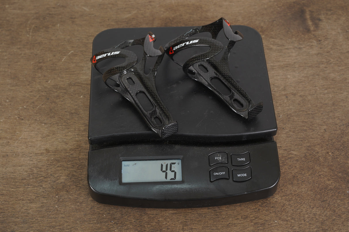 (2) Aerus Carbon Water Bottle Cages 45g