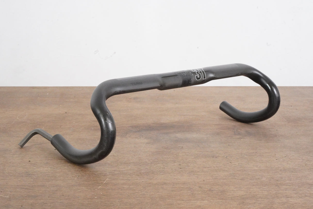 44cm 3T Ergonova Stealth Team Carbon Compact Road Handlebar 31.8mm