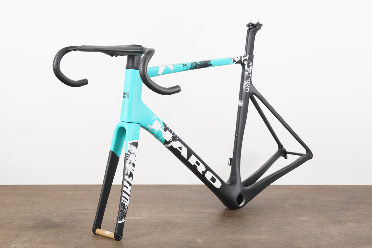 2025 58cm Haro Rivette Top Shelf Carbon Aero Disc Brake Road Frameset + Cockpit