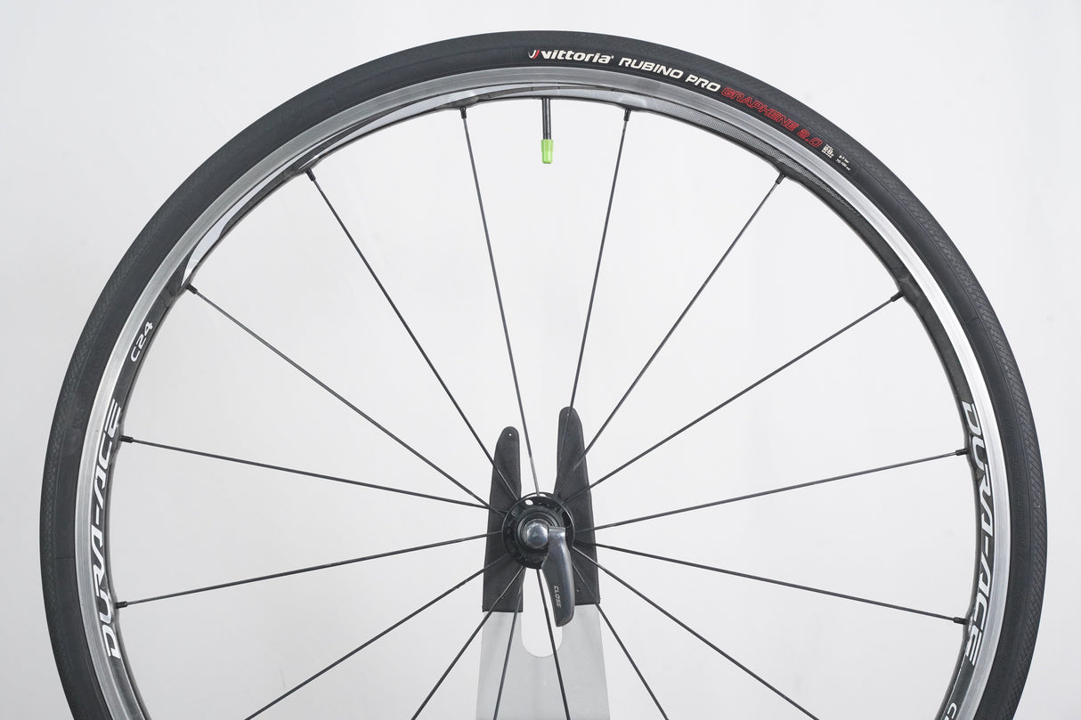 Shimano Dura-Ace WH-9000 C24 Carbon Clincher Rim Brake Wheelset 11 Speed