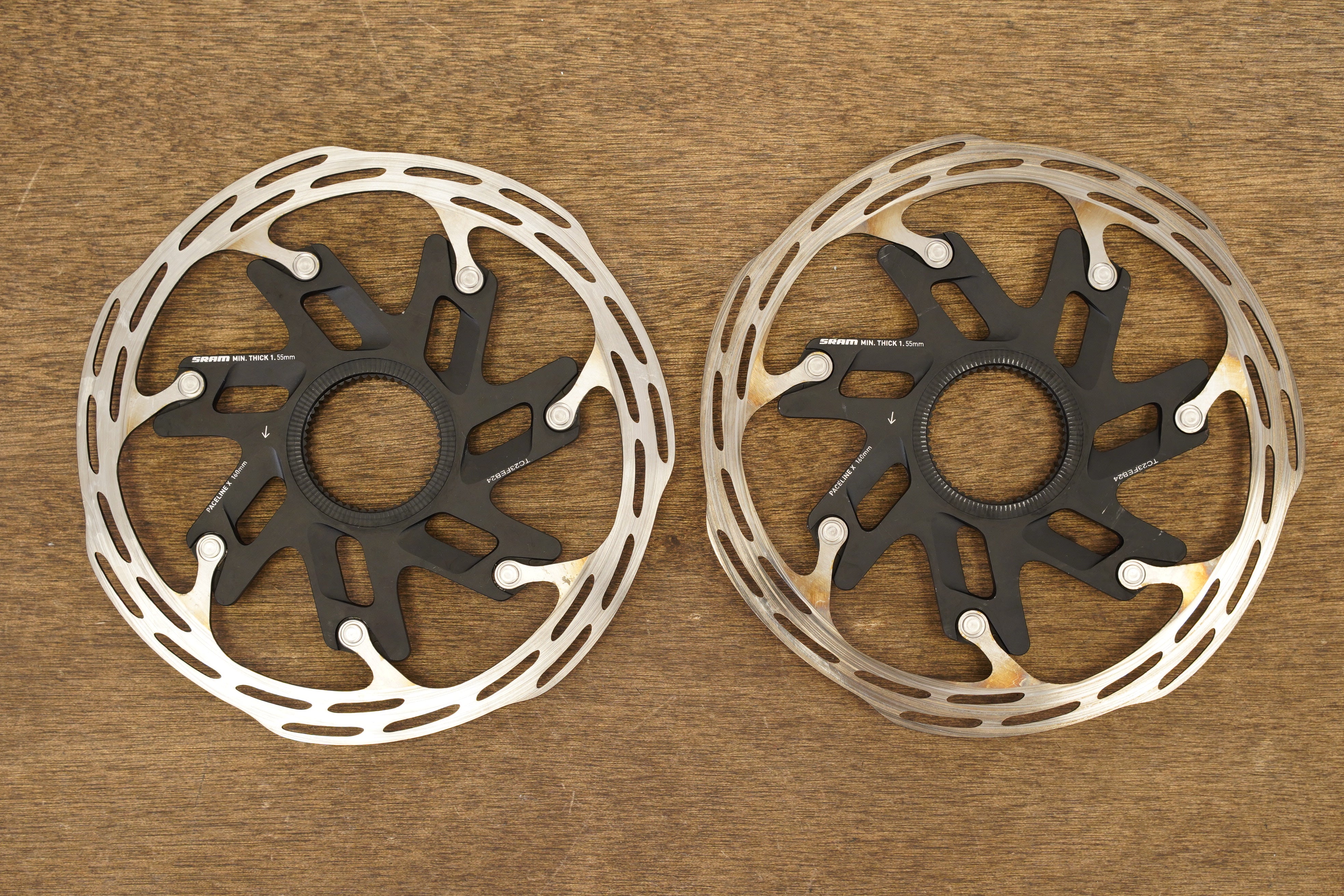 2) 160mm SRAM PaceLine X Center Lock Disc Brake Rotors – Elevate