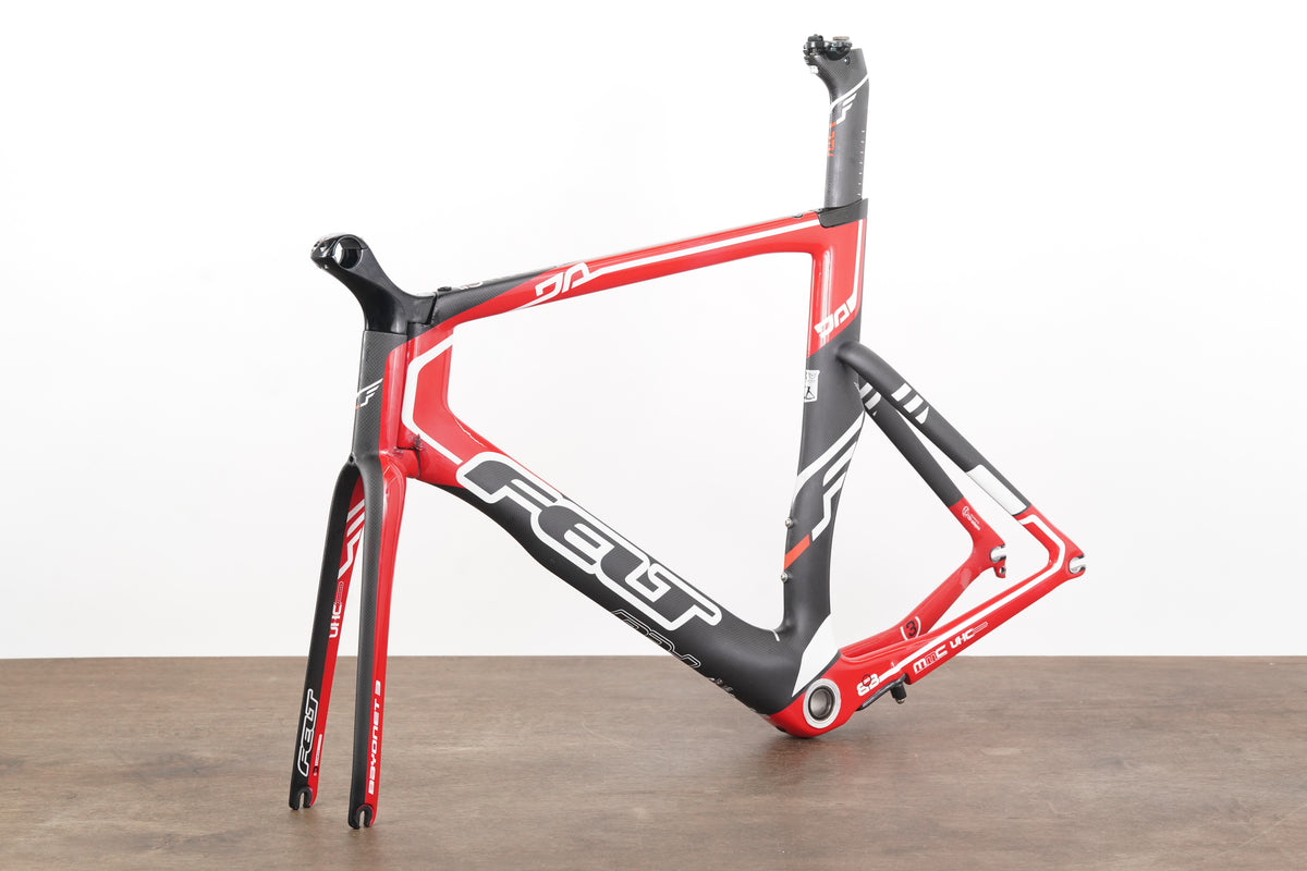 58cm Felt DA3 Carbon Aero Rim Brake TT Triathlon Frameset + Stem DA 3