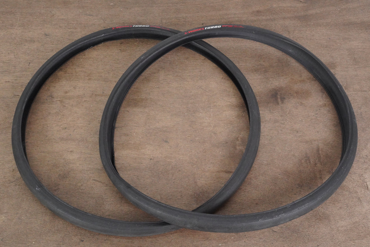 (2) 700x28C 28mm Specialized S-WORKS Turbo Clincher Road Tires