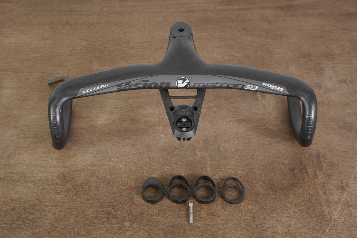 40cm Vision Metron 5D 100mm -6 Degree Integrated Carbon Barstem Handlebar