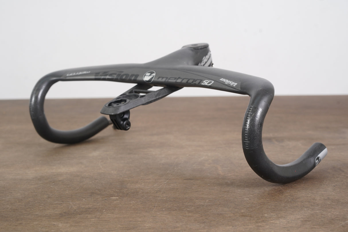 40cm Vision Metron 5D 100mm -6 Degree Integrated Carbon Barstem Handlebar