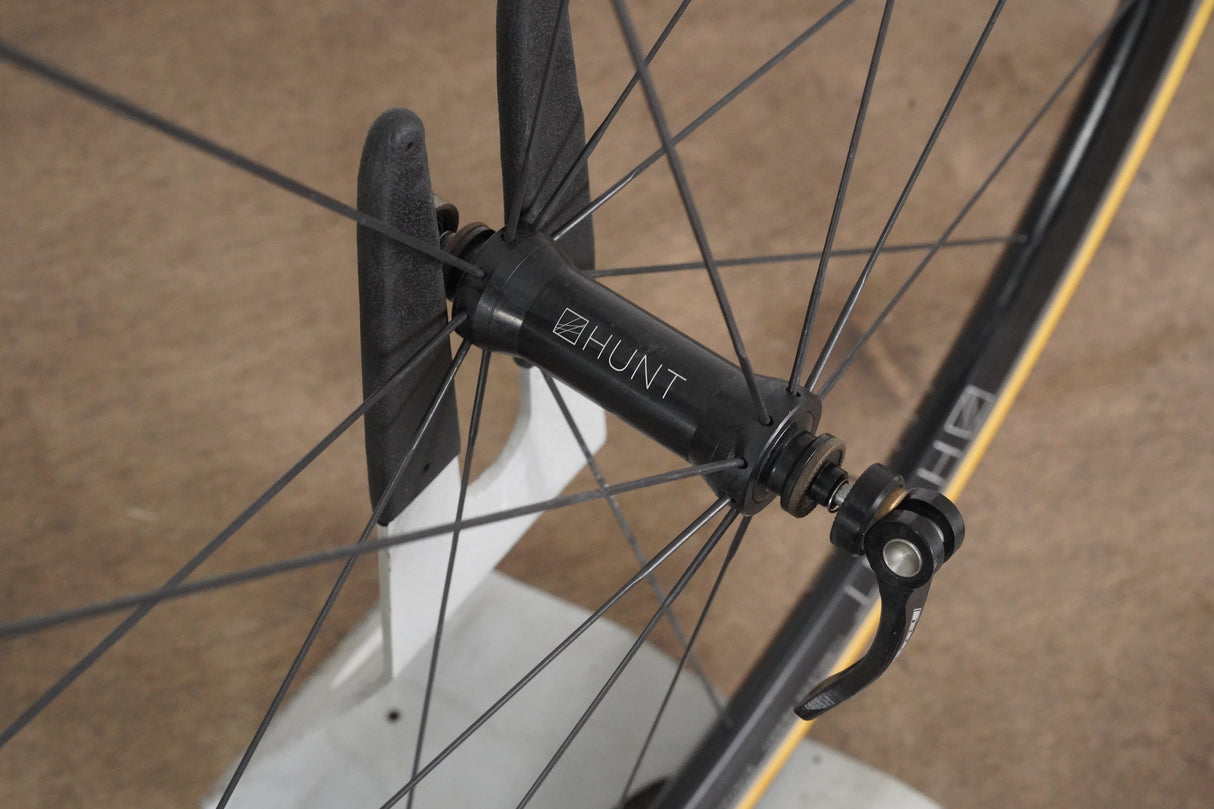 Hunt Race Aero Alloy Tubeless Clincher Rim Brake Wheelset Shimano/SRAM 11 Speed