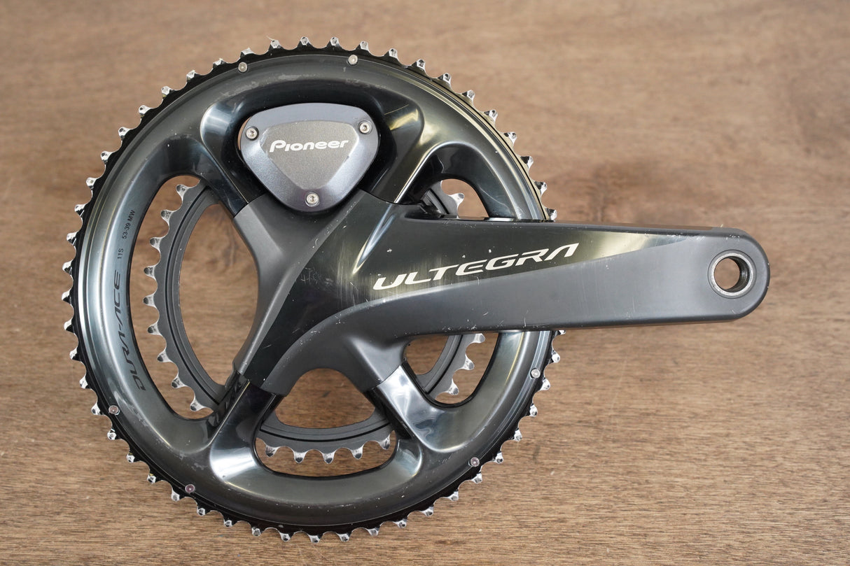 172.5mm 53/36T Shimano Ultegra FC-R8000 Pioneer Dual Sided Power Meter Crankset