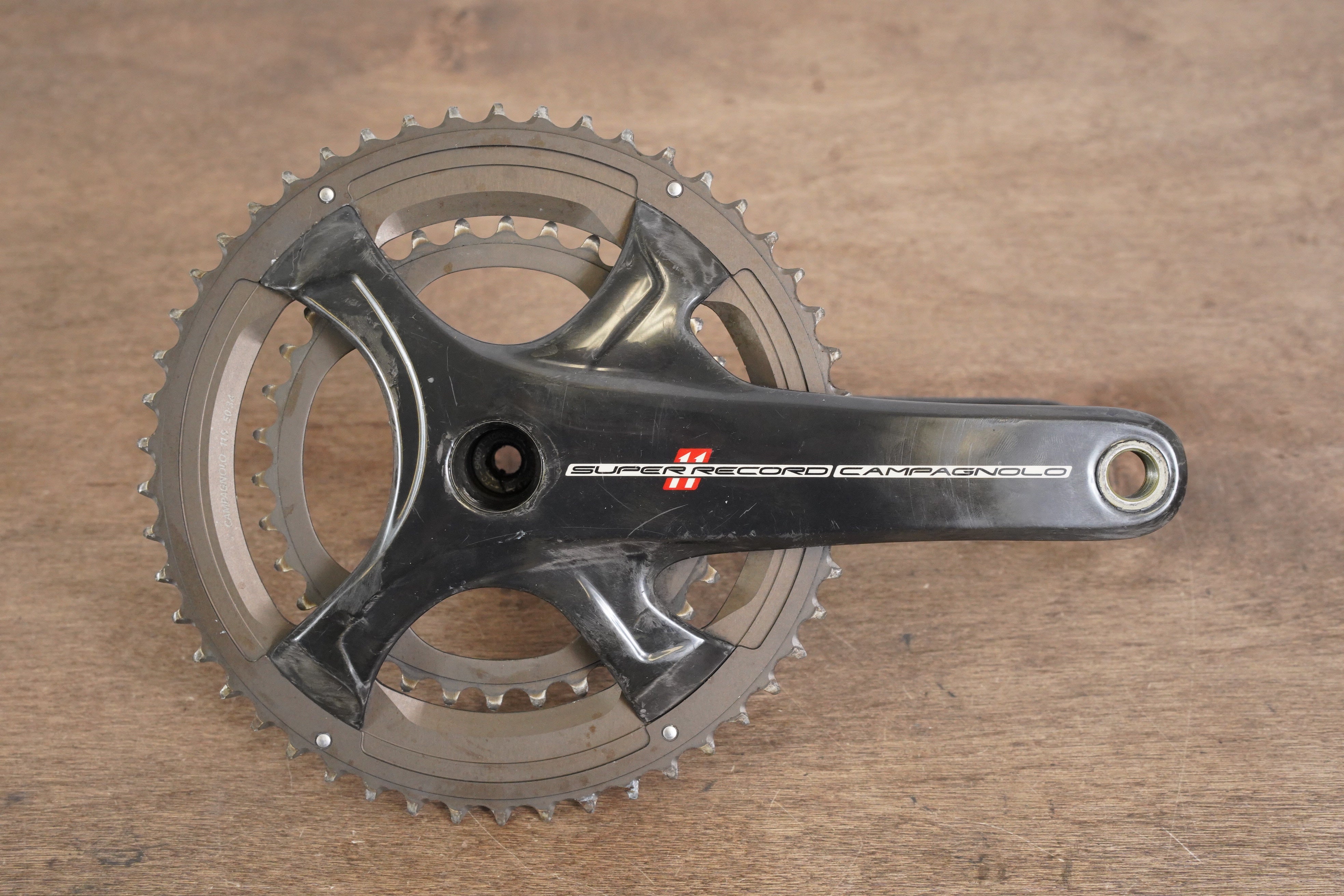 175mm 50/34T Campagnolo Super Record 11 Speed Carbon Crankset