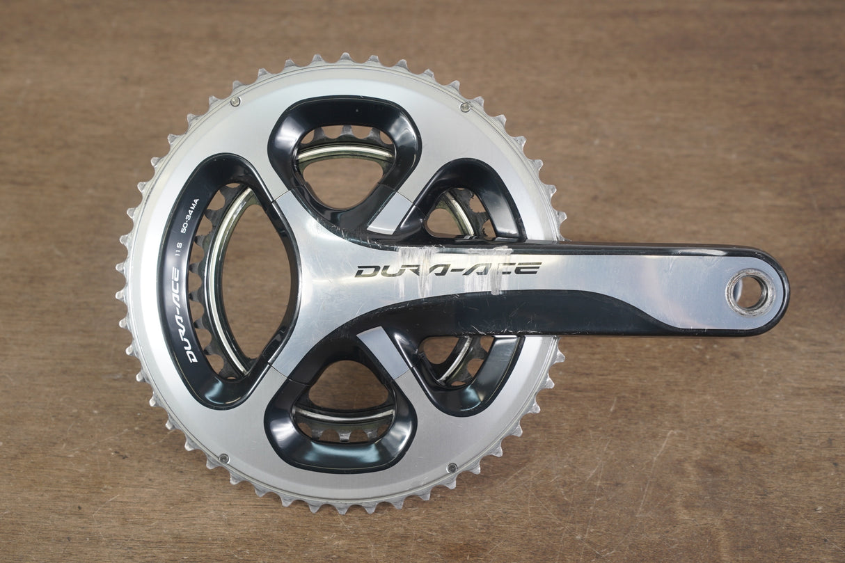 172.5mm 50/34T Shimano Dura-Ace FC-9000 11 Speed Crankset
