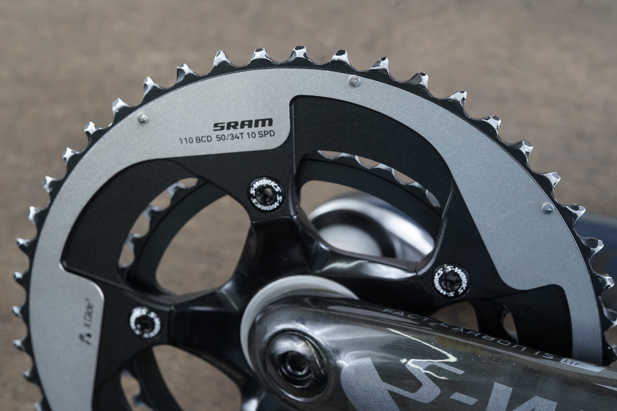 175mm 50/34T BB30 Specialized S-WORKS Carbon Road Crankset 578g