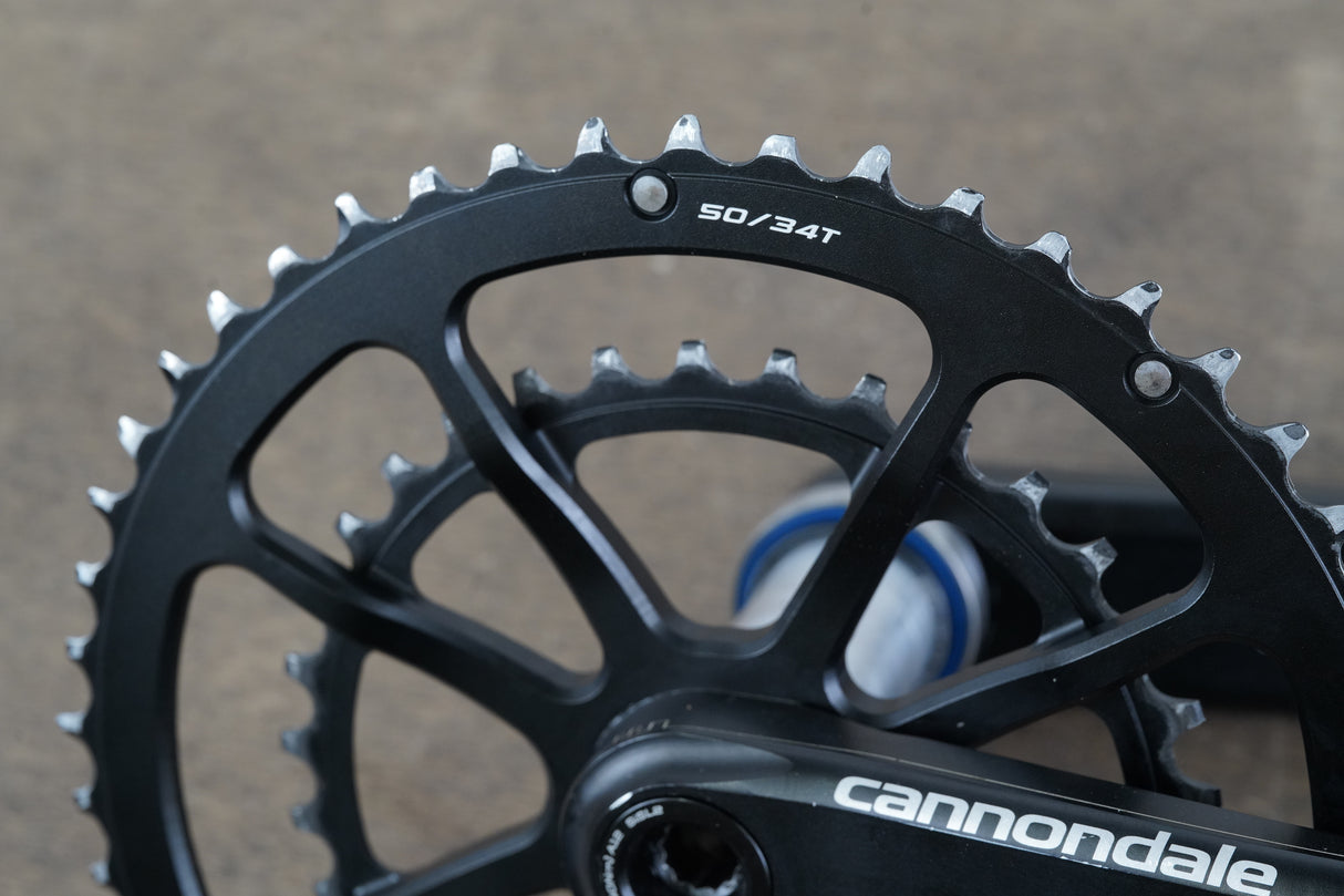 170mm 50/34T BB30 Cannondale SL Spidering Hollowgram Road Crankset 581g