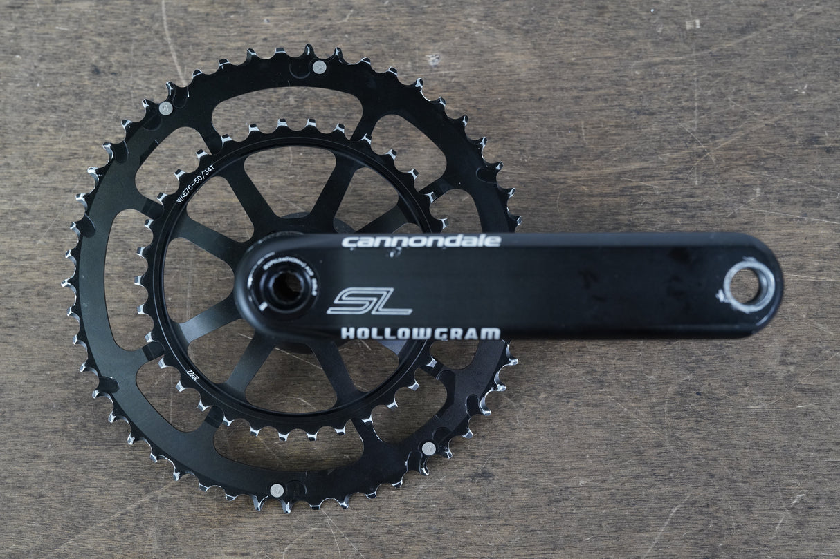 170mm 50/34T BB30 Cannondale SL Spidering Hollowgram Road Crankset 581g