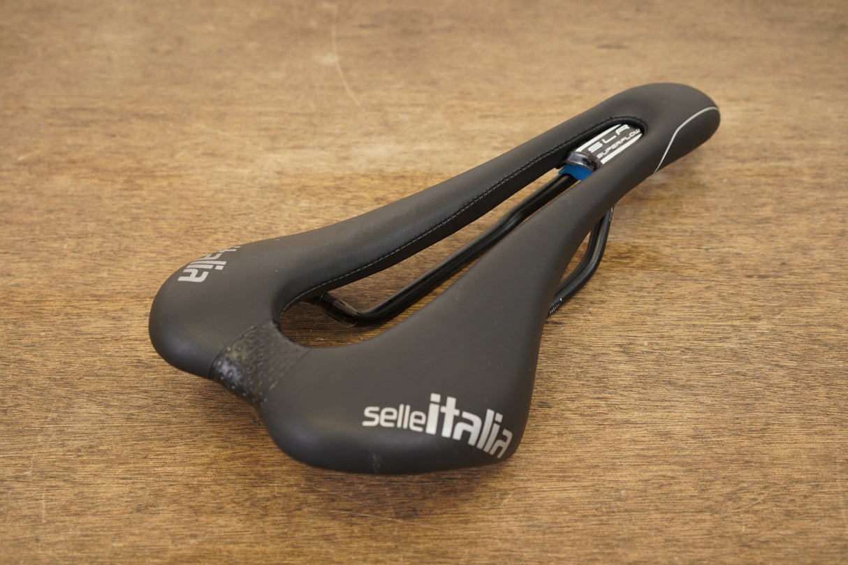 132mm Selle Italia SLR Superflow Boost Manganese Rail Road Saddle 208g