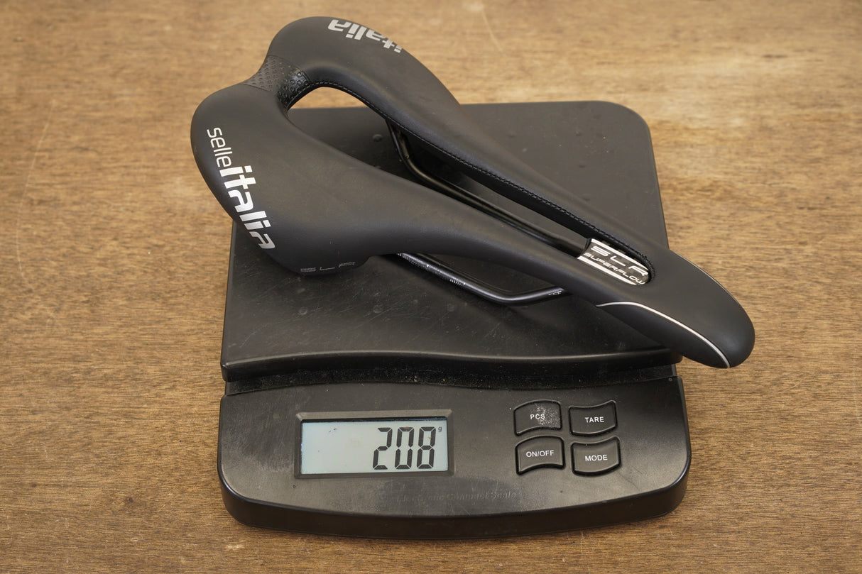 132mm Selle Italia SLR Superflow Boost Manganese Rail Road Saddle 208g