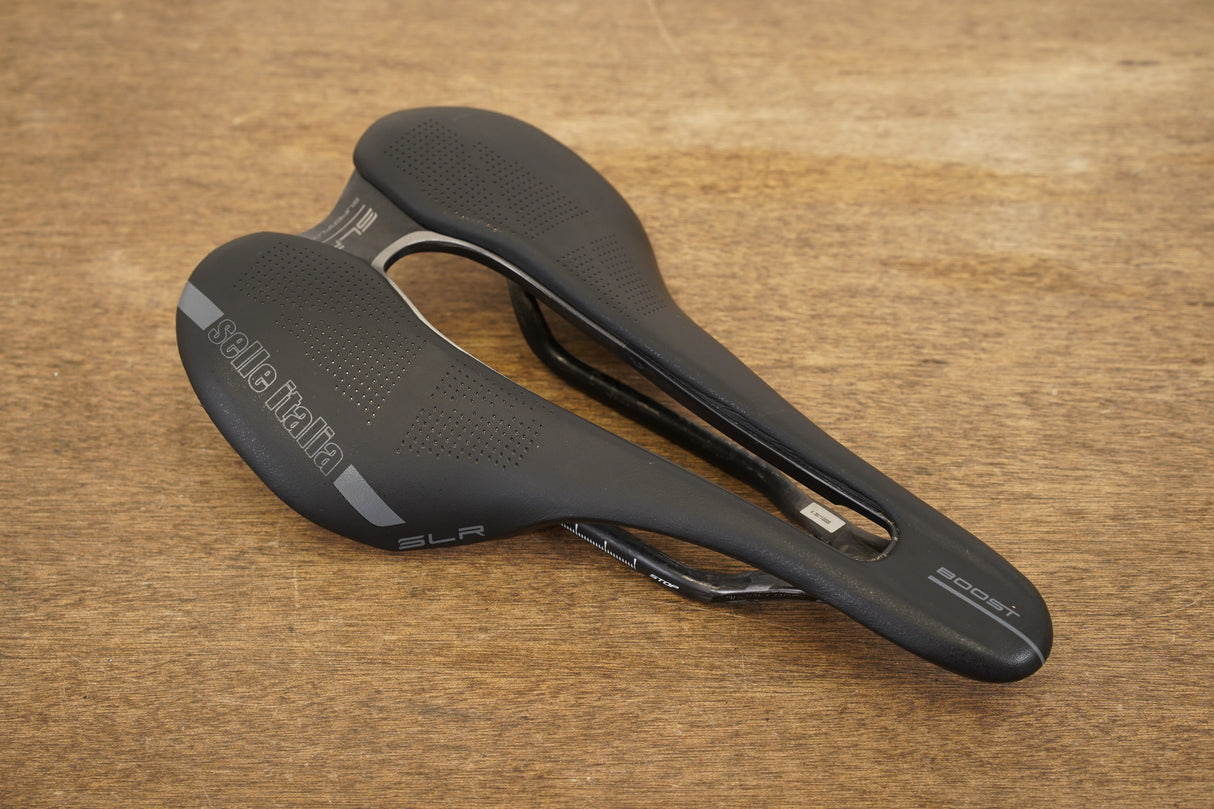 142mm Selle Italia SLR Superflow Boost Carbon Rail Road Saddle 132g