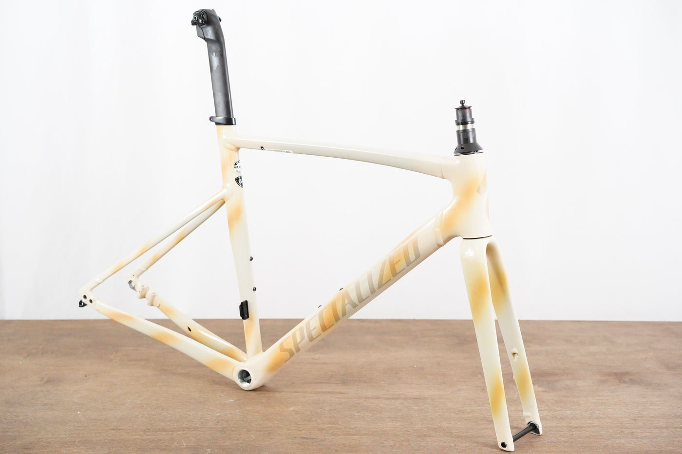 2022 56cm Allez Sprint Sand White Alloy Disc Brake Road Frameset