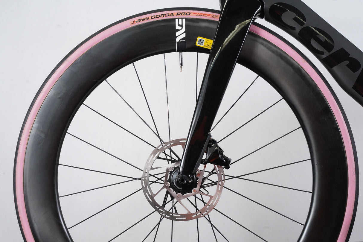 2022 56cm Cervelo S5 SRAM Rival AXS ENVE Quarq Carbon Disc Brake Road Bike