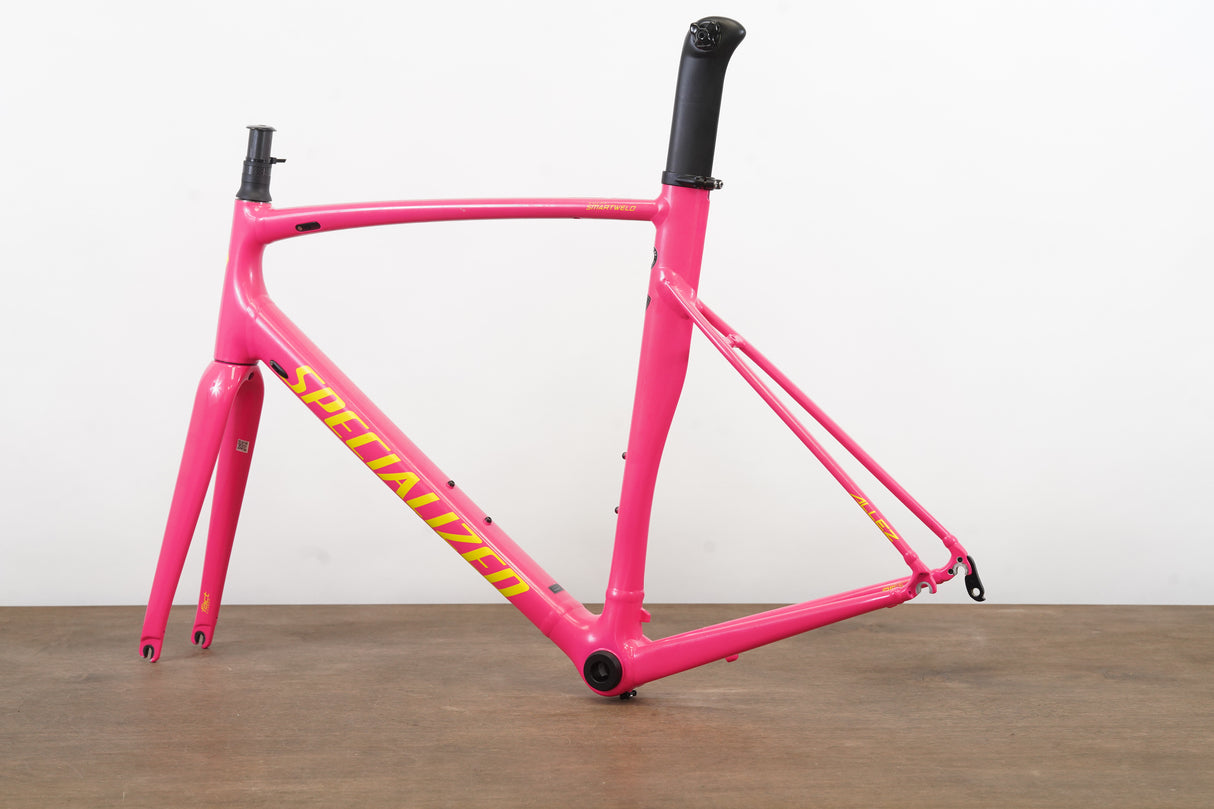 61cm Specialized Allez Sprint V1 Acid Pink Alloy Rim Brake Road Frameset