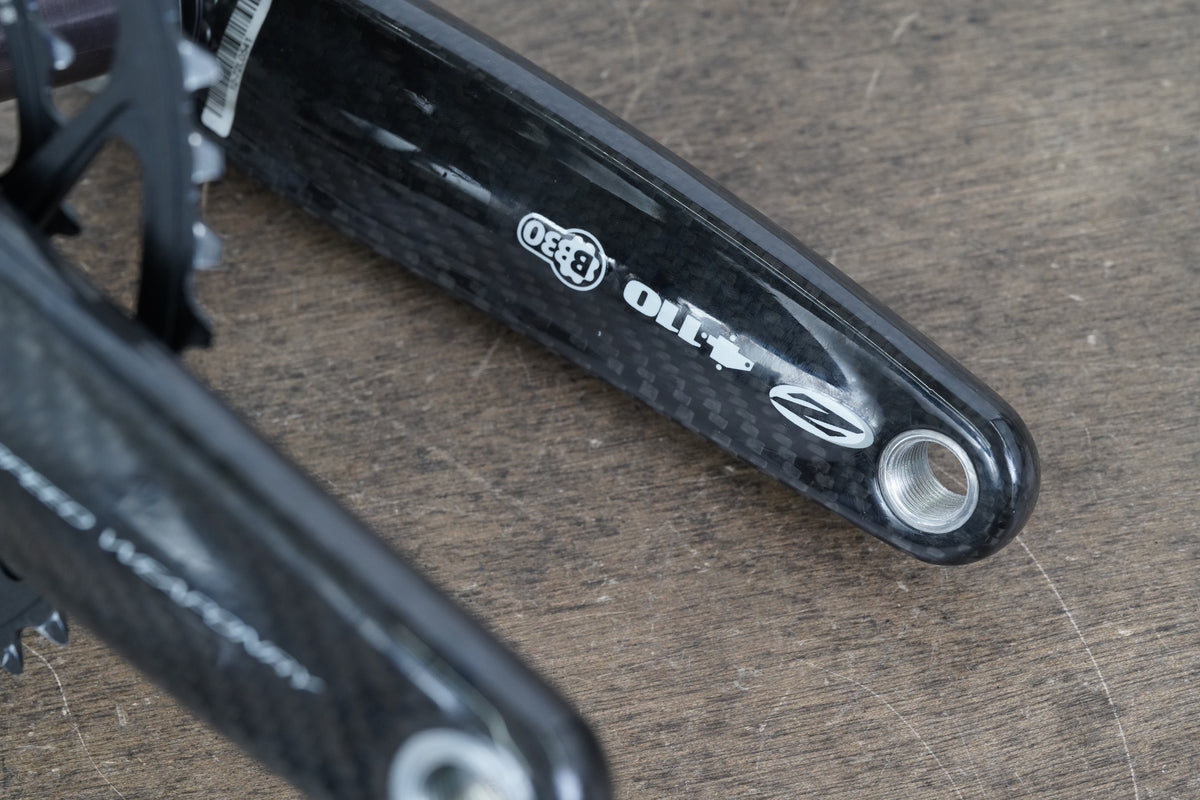 172.5mm 50/34T BB30 Zipp Vuma QuadCarbon Road Crankset 480g
