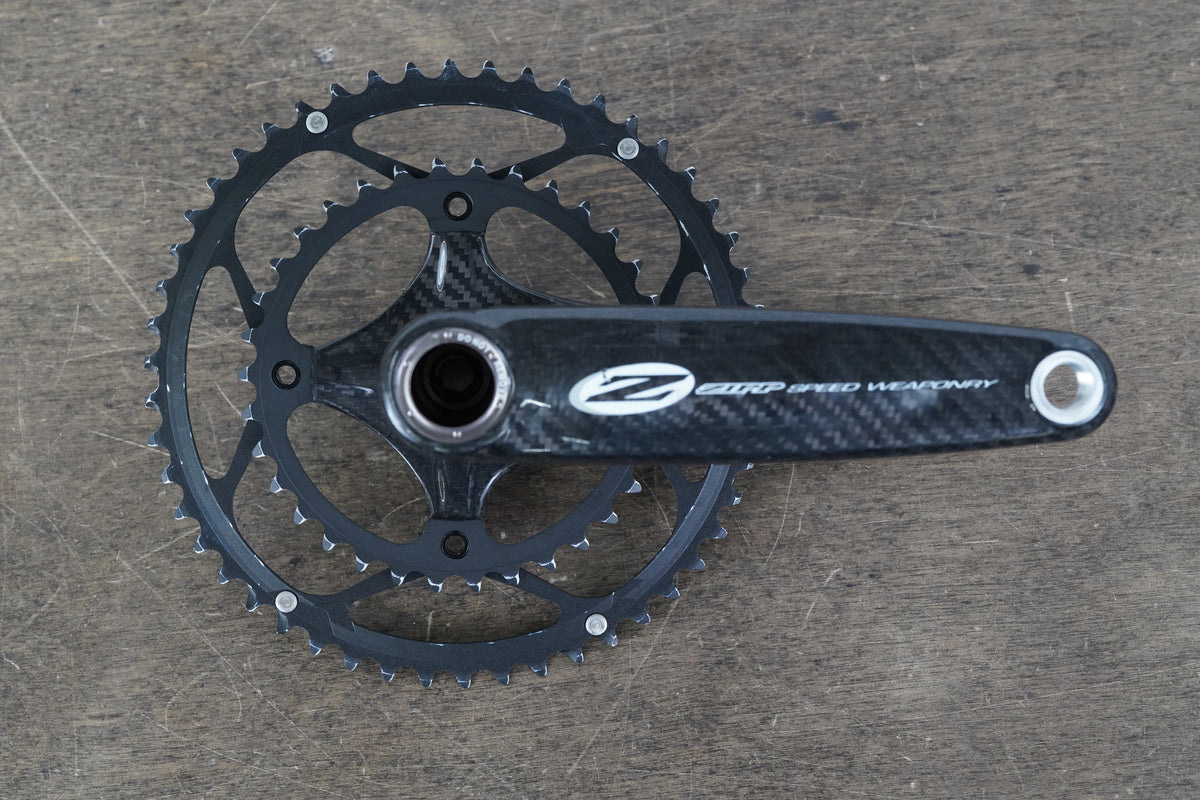 172.5mm 50/34T BB30 Zipp Vuma QuadCarbon Road Crankset 480g