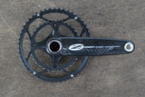 172.5mm 50/34T BB30 Zipp Vuma QuadCarbon Road Crankset 480g