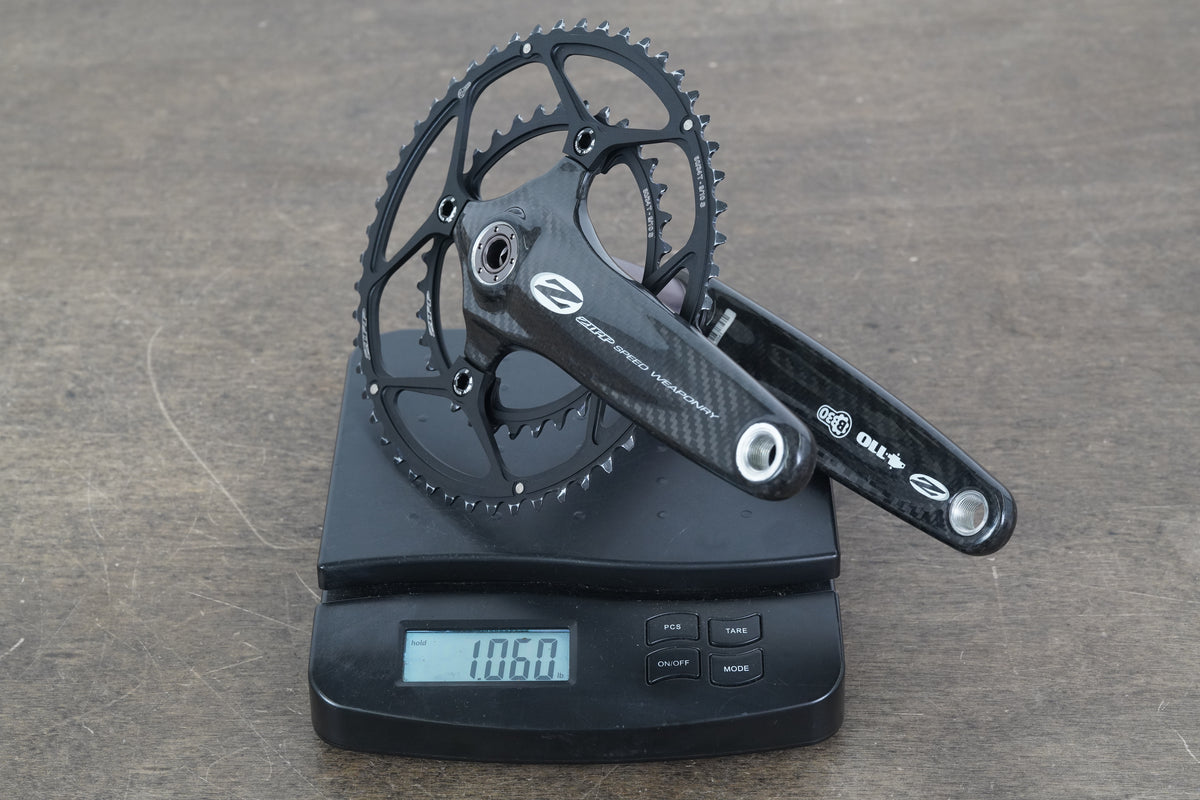 172.5mm 50/34T BB30 Zipp Vuma QuadCarbon Road Crankset 480g