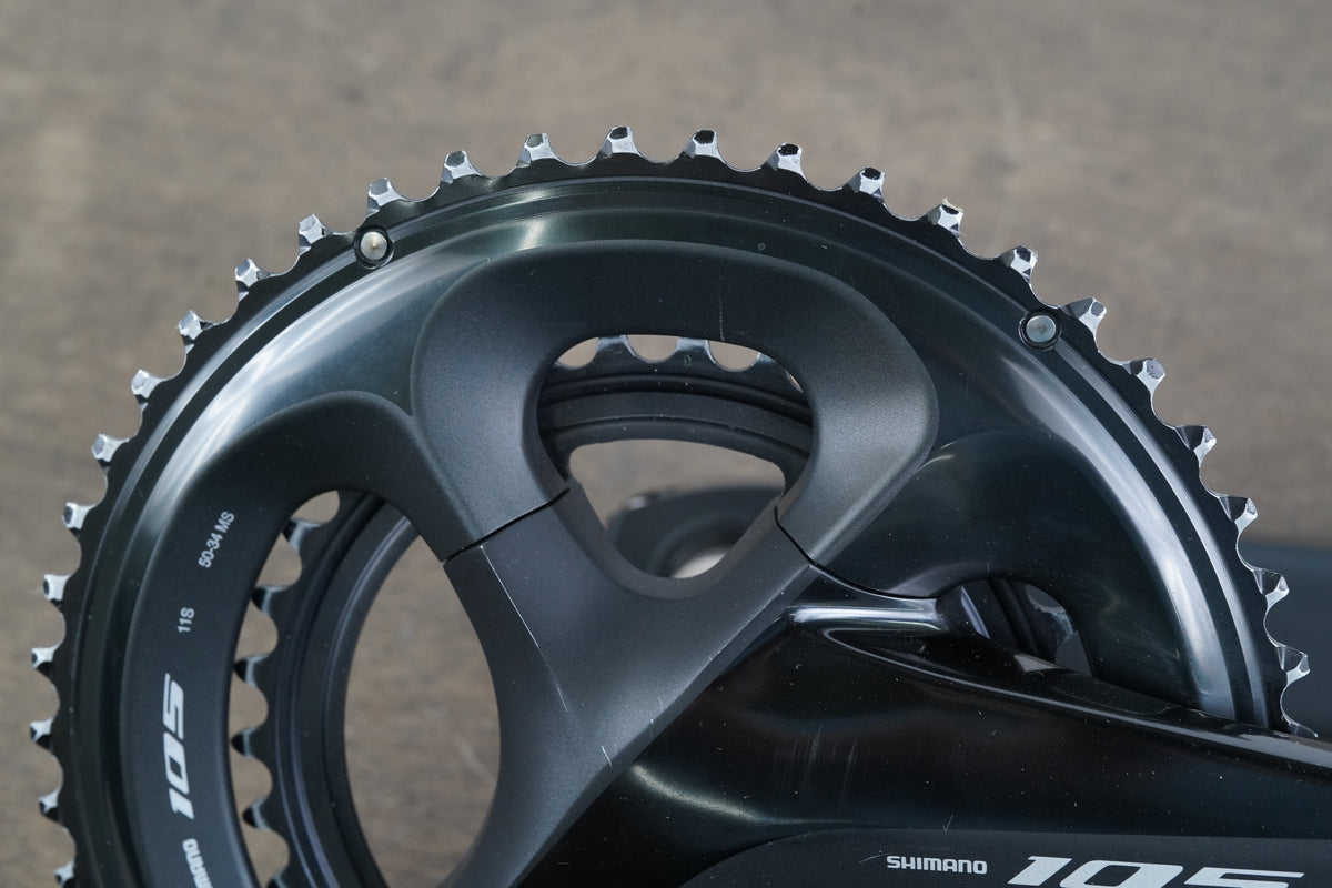 165mm 50/34T Shimano 105 FC-R7000 11 Speed Road Crankset 7000 710g