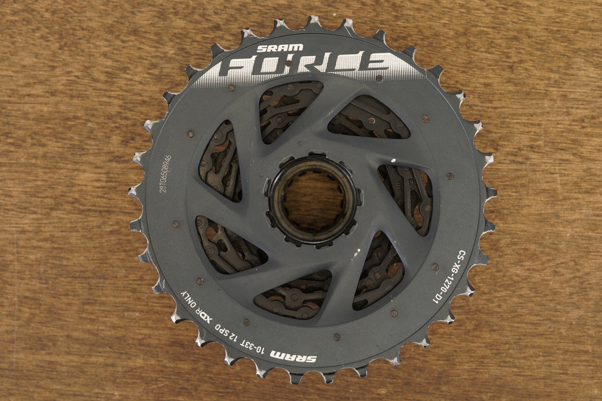 10-33T SRAM Force AXS CS-XG-1270-D1 12 Speed Road Cassette 266g