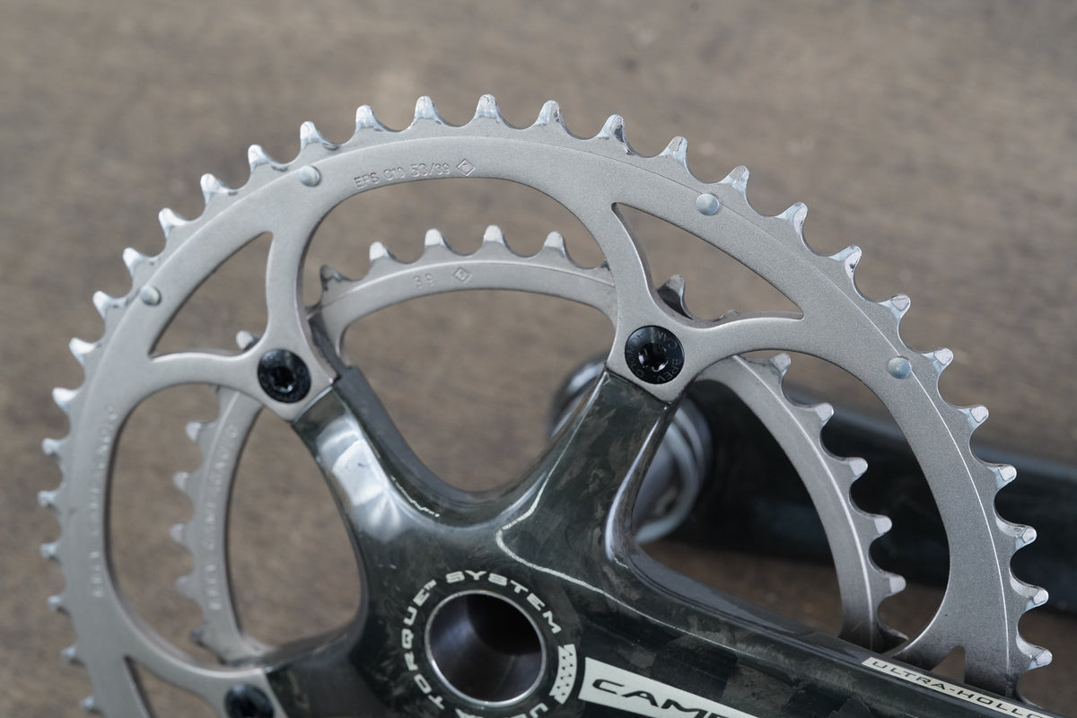 177.5mm 53/39T Campagnolo Record 10 Speed Carbon Crankset 669g
