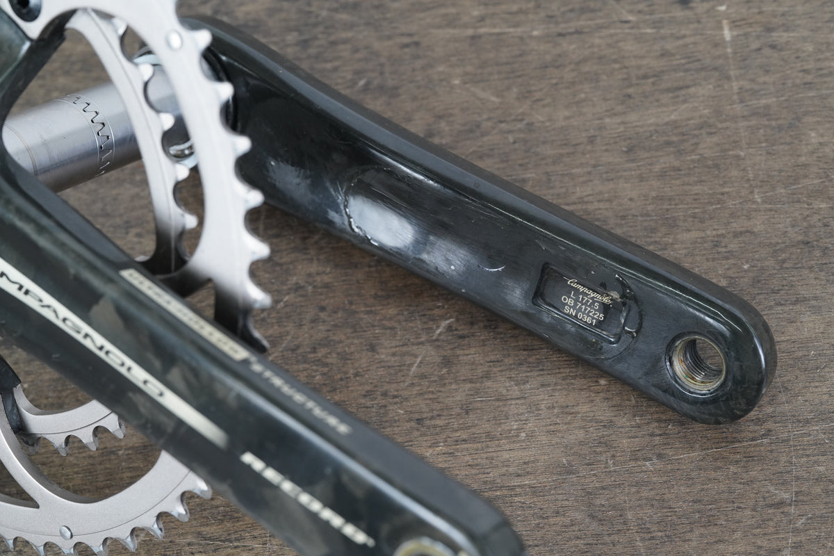 177.5mm 53/39T Campagnolo Record 10 Speed Carbon Crankset 669g