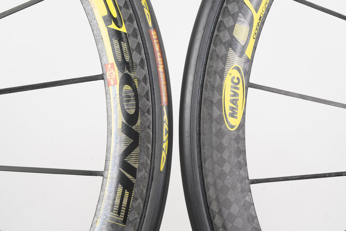 Mavic Cosmic Corbone Ultimate Tubular Rim Brake Wheelset Campagnolo 11 Speed