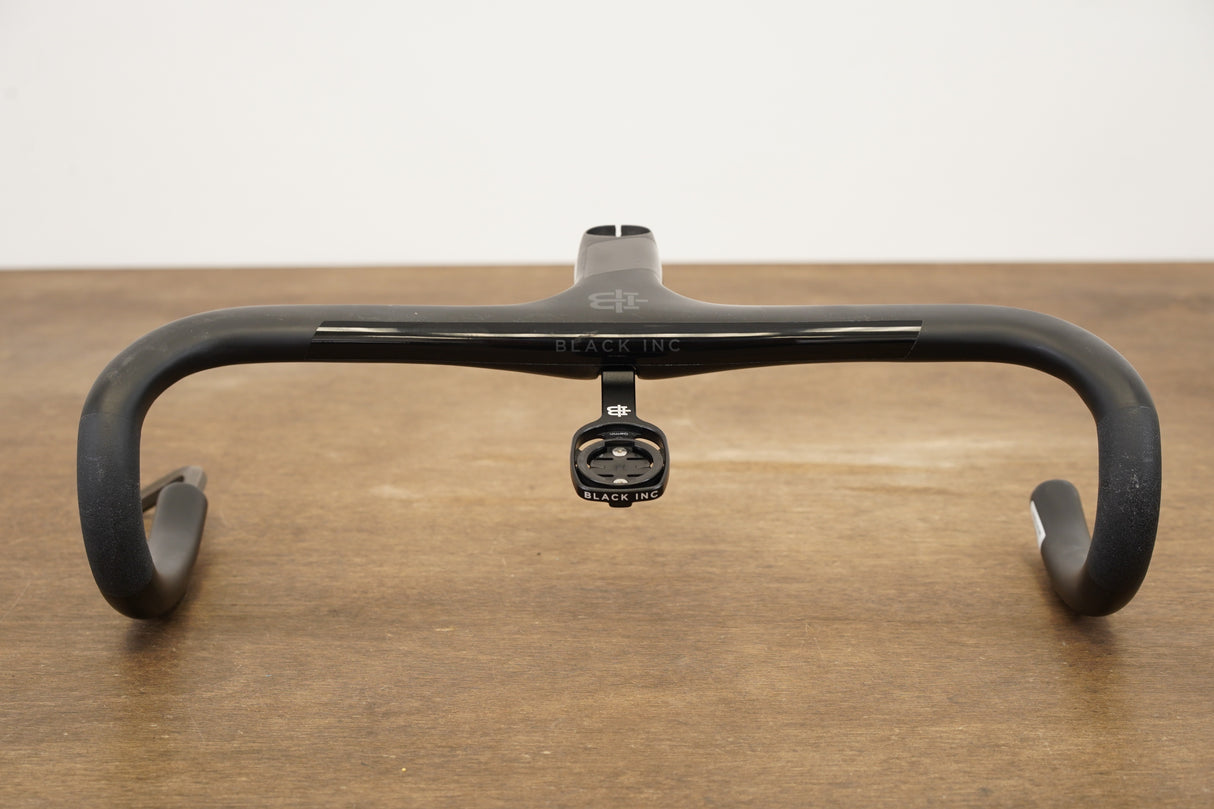 40cm 100mm -6 Degree Black Inc. Carbon Barstem Handlebar + Mount 1 1/8"