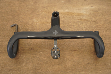 40cm 100mm -6 Degree Black Inc. Carbon Barstem Handlebar + Mount 1 1/8"