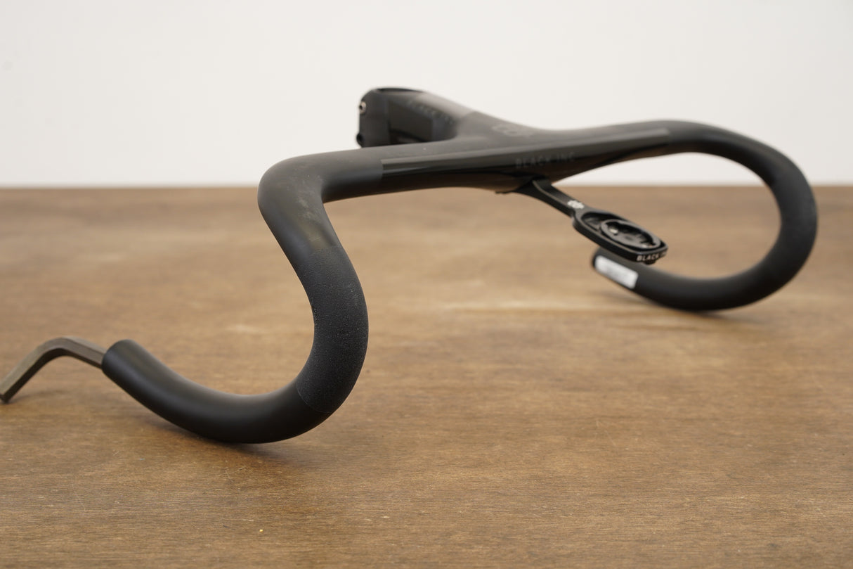 40cm 100mm -6 Degree Black Inc. Carbon Barstem Handlebar + Mount 1 1/8"