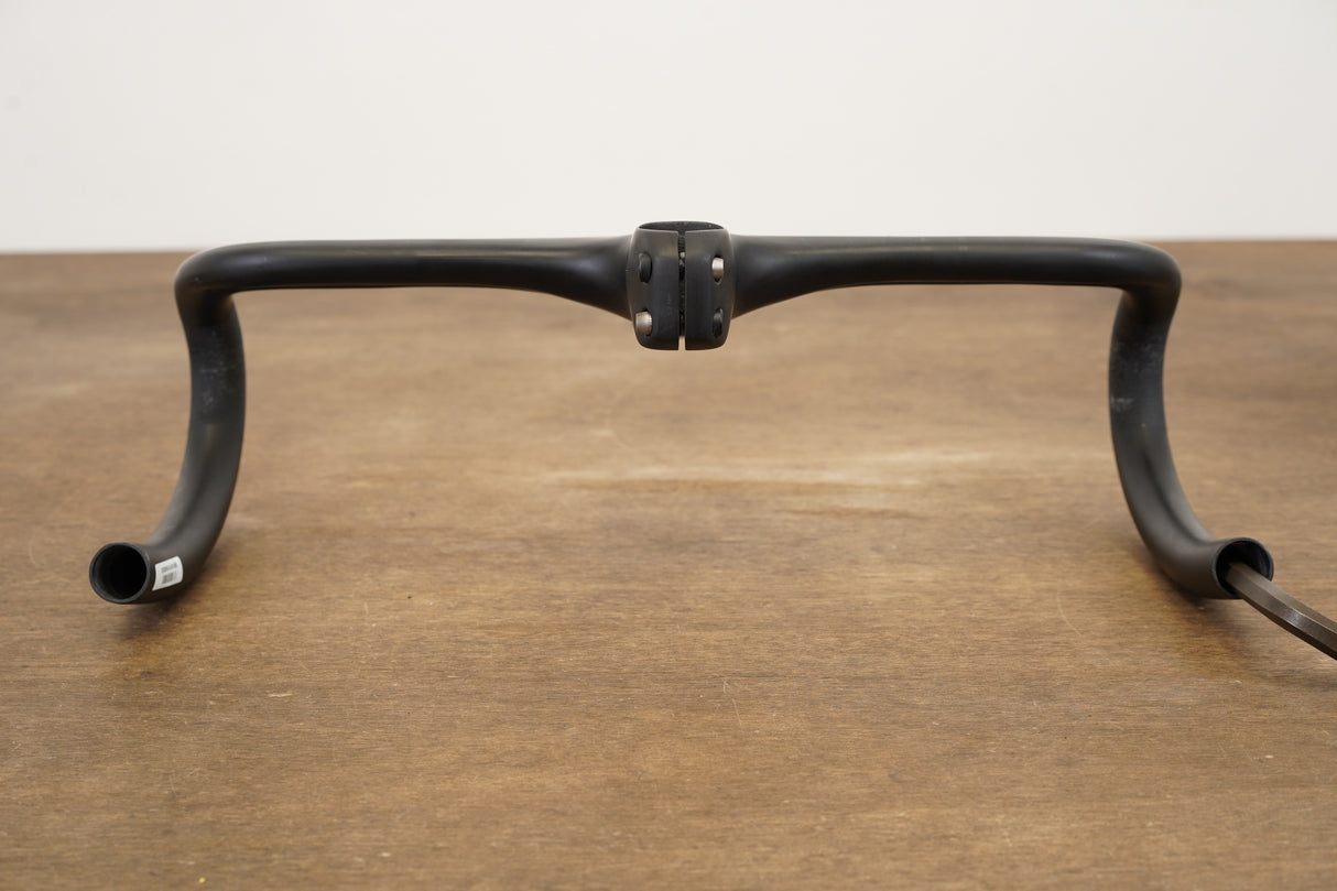 40cm 100mm -6 Degree Black Inc. Carbon Barstem Handlebar + Mount 1 1/8"