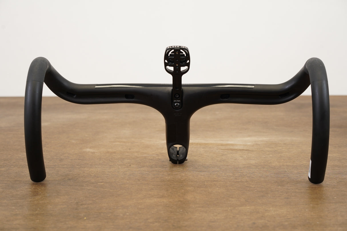 40cm 100mm -6 Degree Black Inc. Carbon Barstem Handlebar + Mount 1 1/8"