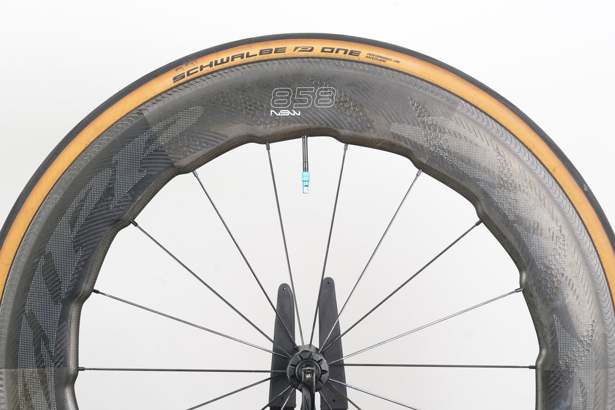 Zipp 858 NSW Cognition Carbon Tubeless Clincher Rim Brake Wheelset 11 Speed