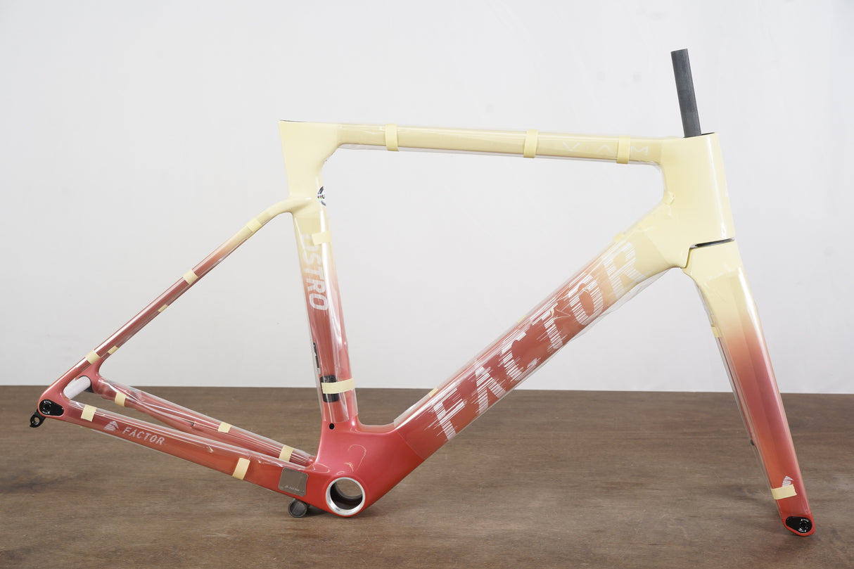 NEW 54cm Factor Ostro VAM V1 Carbon Disc Road Frameset + Black Inc. Barstem