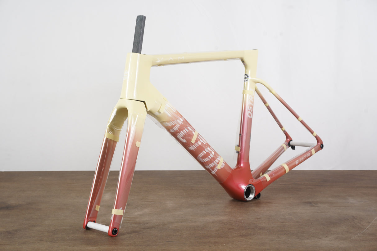 NEW 54cm Factor Ostro VAM V1 Carbon Disc Road Frameset + Black Inc. Barstem