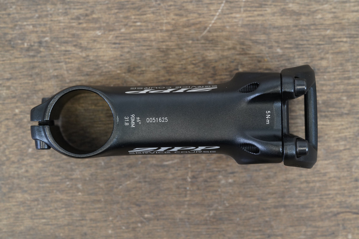 Zipp Service Course 90mm ±6 Degree Alloy Road Stem 144g 1 1/8" 31.8mm