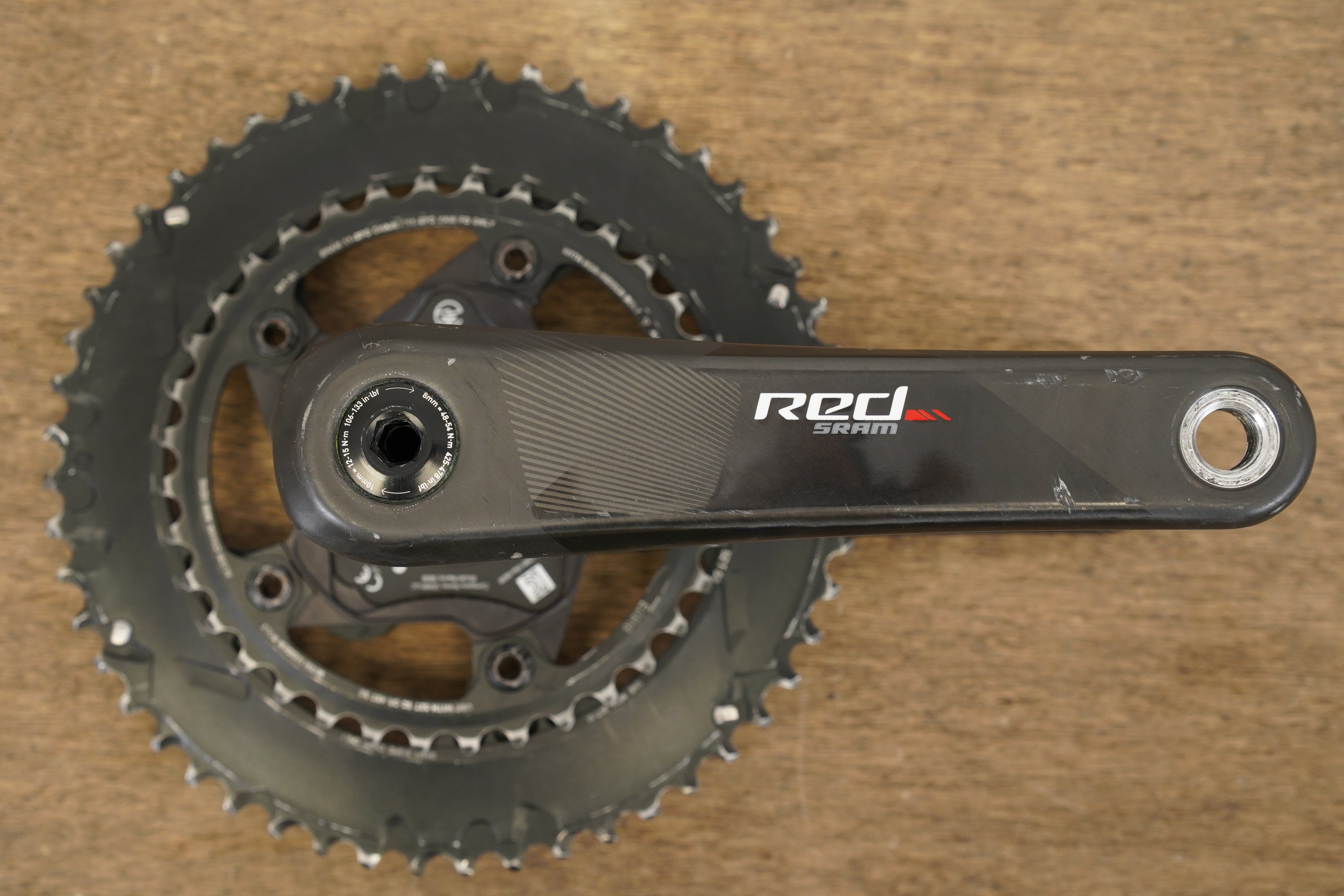 172.5mm 52/36T GXP SRAM Red 22 Quarq Power Meter Crankset 172.5mm 52/36T GXP SRAM Red 22 Quarq Power Meter Crankset